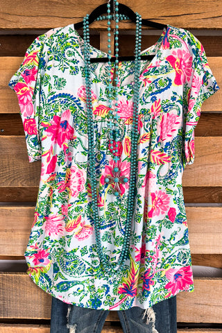 Fill The Sunshine Top - 100% Cotton - Red