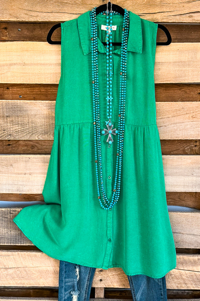 Strolling In The Park Dress - Kelly Green