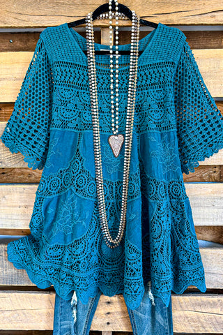 AHB EXCLUSIVE: Embrace The Joy Kimono/Duster - TP/TURQUOISE