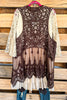 AHB EXCLUSIVE: Dream Weaver Vest - Brown - 100% COTTON