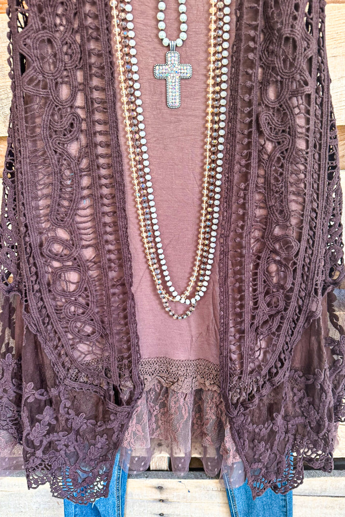 AHB EXCLUSIVE: Dream Weaver Vest - Brown - 100% COTTON