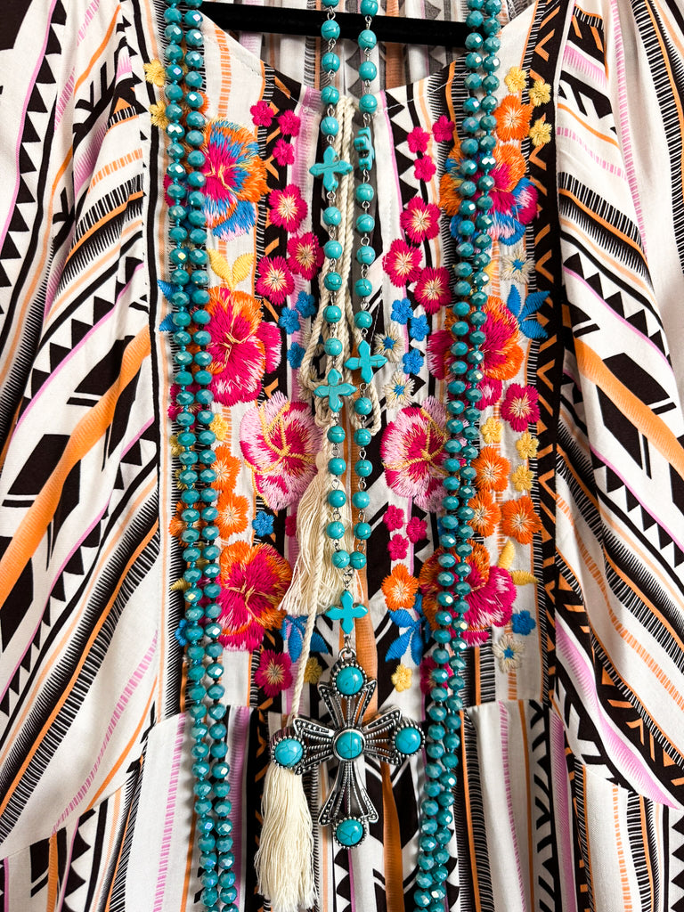 Tribal Bouquet Top - Multi