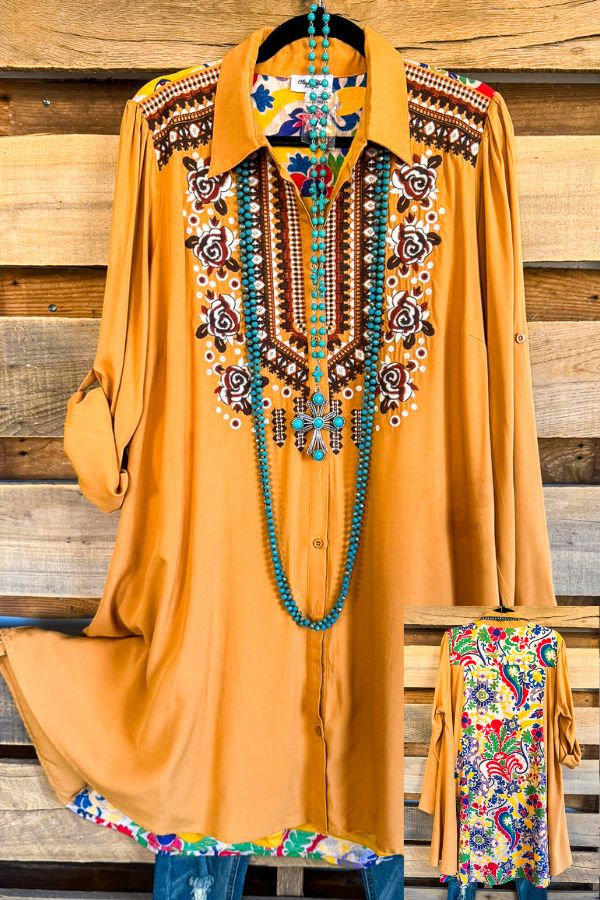 AHB EXCLUSIVE: Beautiful All Around Dress - Mustard - SALE
