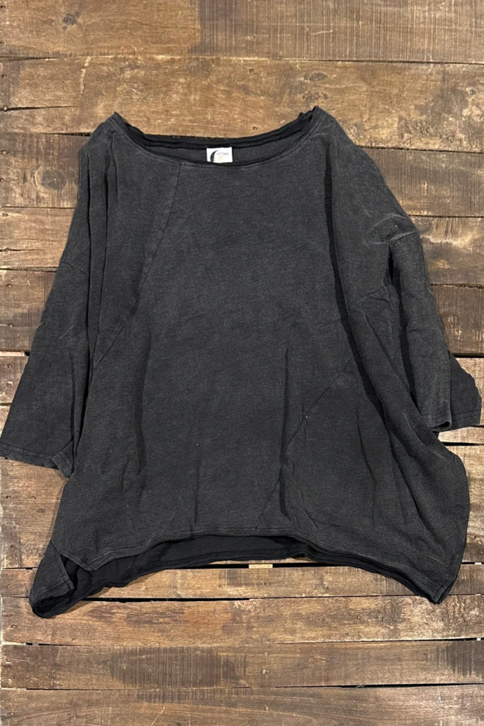 Be Free Oversized Top - Black