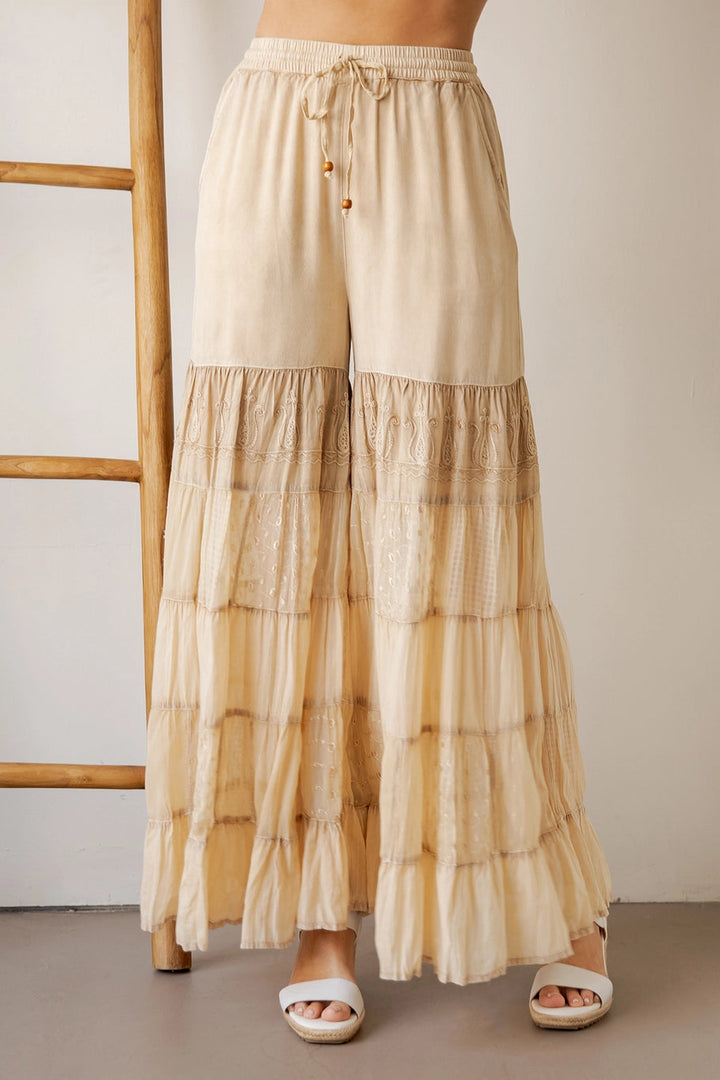 Chai Breeze Bell Pants - Latte