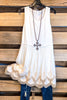 AHB EXCLUSIVE: Looking Into The Bright Side Dress - Ivory/Taupe