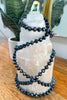 Long Beaded Necklace - Blue