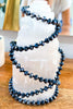 Long Beaded Necklace - Blue