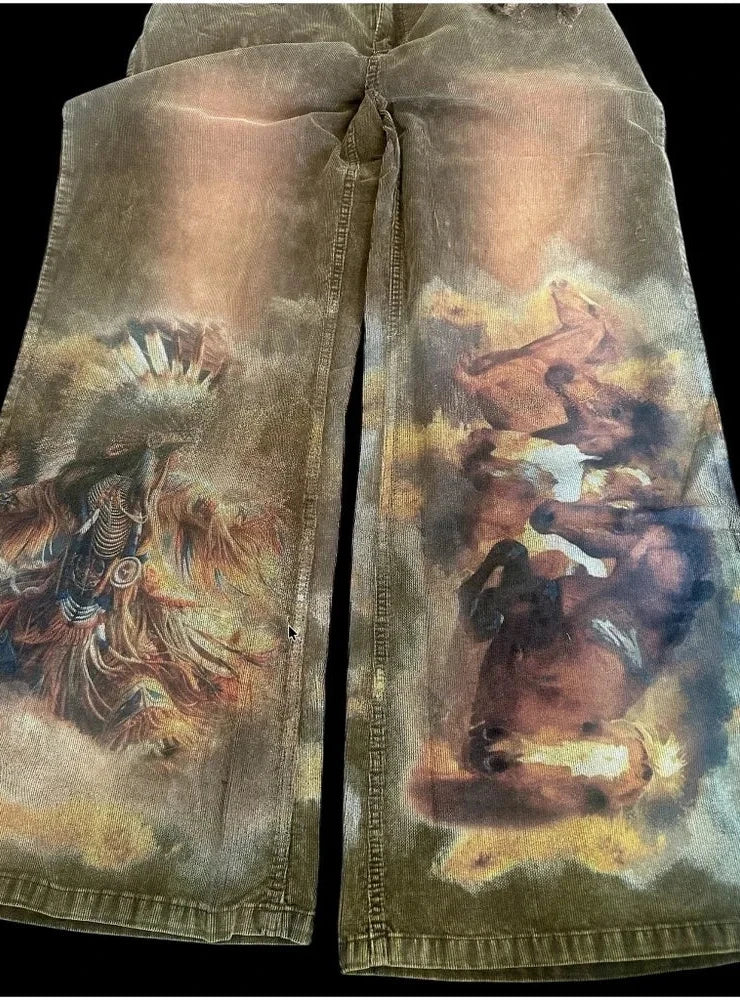 Spirit of a Warrior Corduroy Pants - 100% Cotton