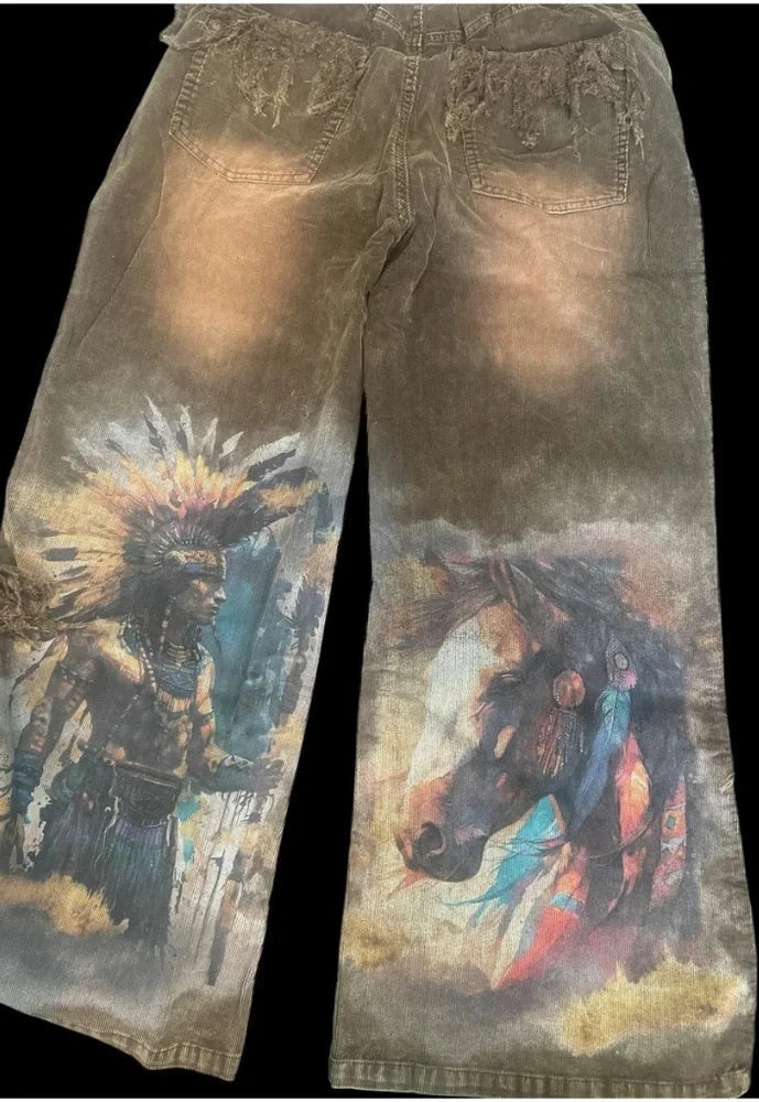 Spirit of a Warrior Corduroy Pants - 100% Cotton