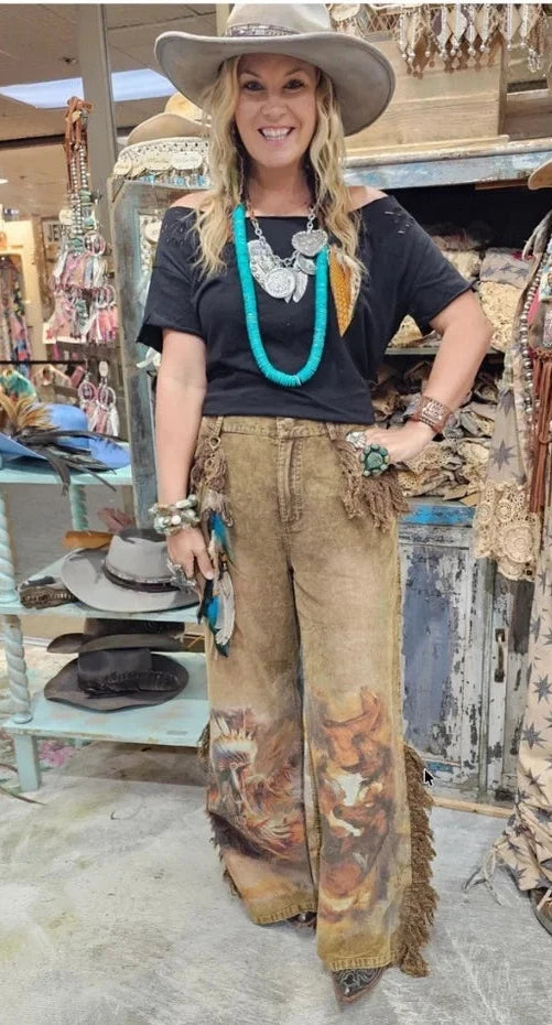 Spirit of a Warrior Corduroy Pants - 100% Cotton