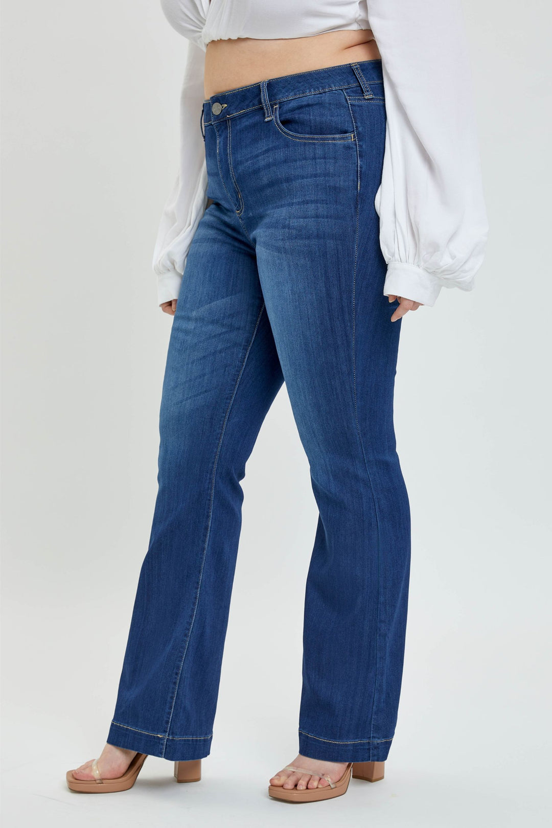 Plus Size Mid Rise To The Occasion Flare Jean - SALE