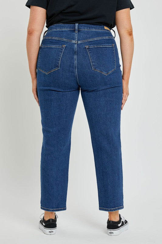 Conveniently Honest High Rise Jeans - Dark Denim WITH LYCRA