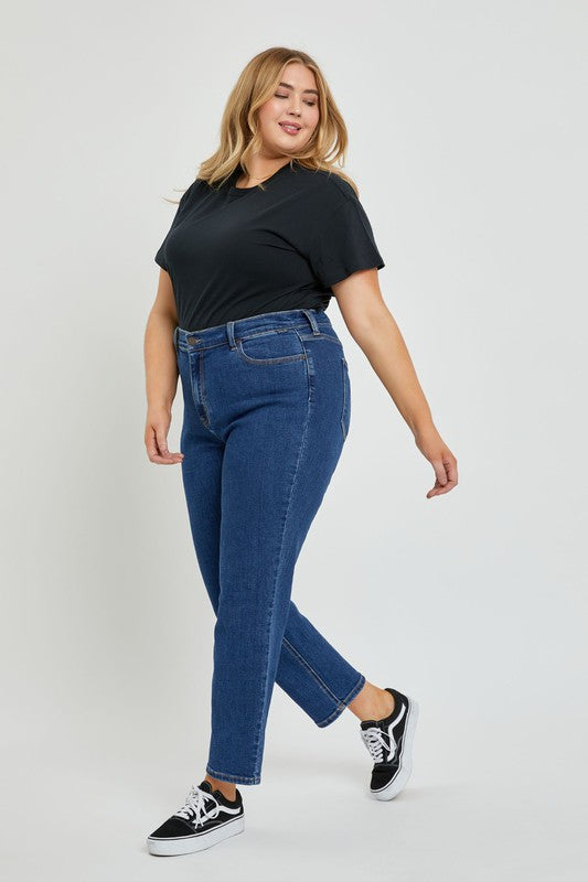 Conveniently Honest High Rise Jeans - Dark Denim WITH LYCRA