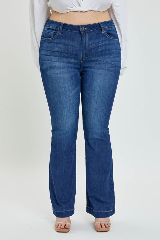 Plus Size Mid Rise To The Occasion Flare Jean