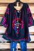 AHB EXCLUSIVE - Beach Vibes Tunic - Black - 100% COTTON