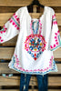 AHB EXCLUSIVE - Beach Vibes Tunic - White 100% COTTON - SALE