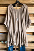 AHB EXCLUSIVE: The It Girl Oversized Loose Fitting Tunic - Mocha