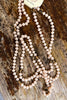 Curious Crystals LONG Necklace - Beige/Leopard