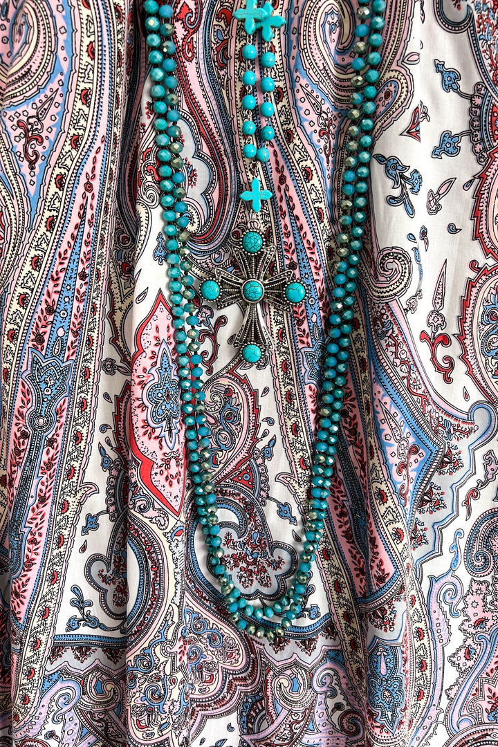 Persian Charm Tunic - Multi-Pink - SALE