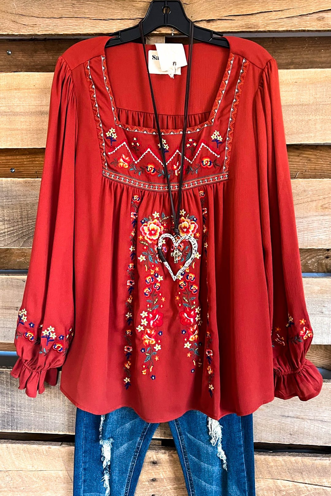 Always With Me Blouse - Rust - SALE