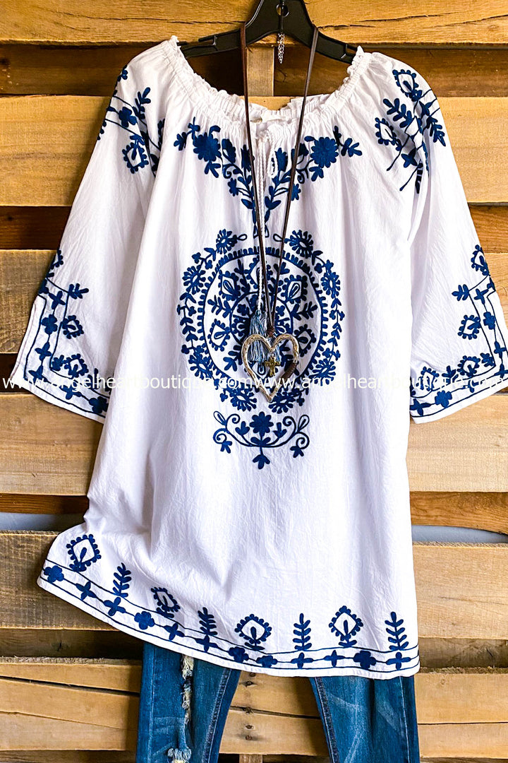 AHB EXCLUSIVE: Sun Up Forever Tunic - White - SALE
