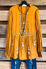 Time Is Mine Embroidered  - Marigold