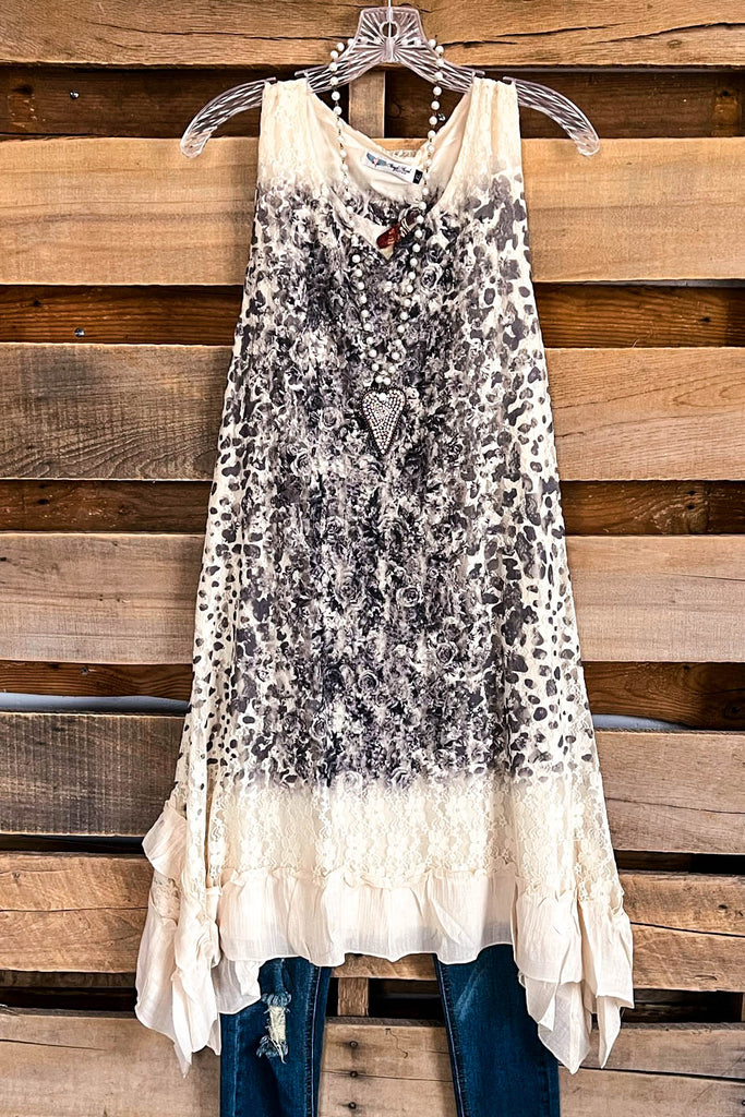 AHB EXCLUSIVE: Love is Alive Tunic - Beige/Leopard