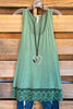 Extender: Slip on Tank/Tunic - Apple Green