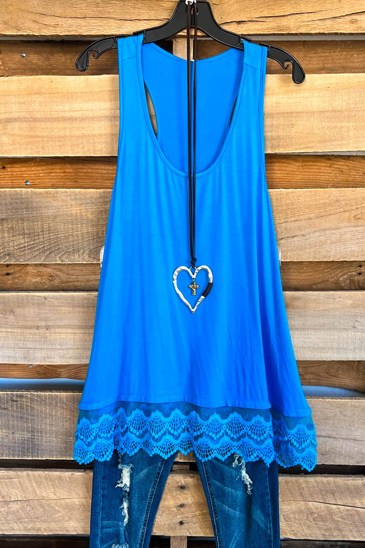 Extender: Slip on Tank/Tunic - Turquoise - SALE