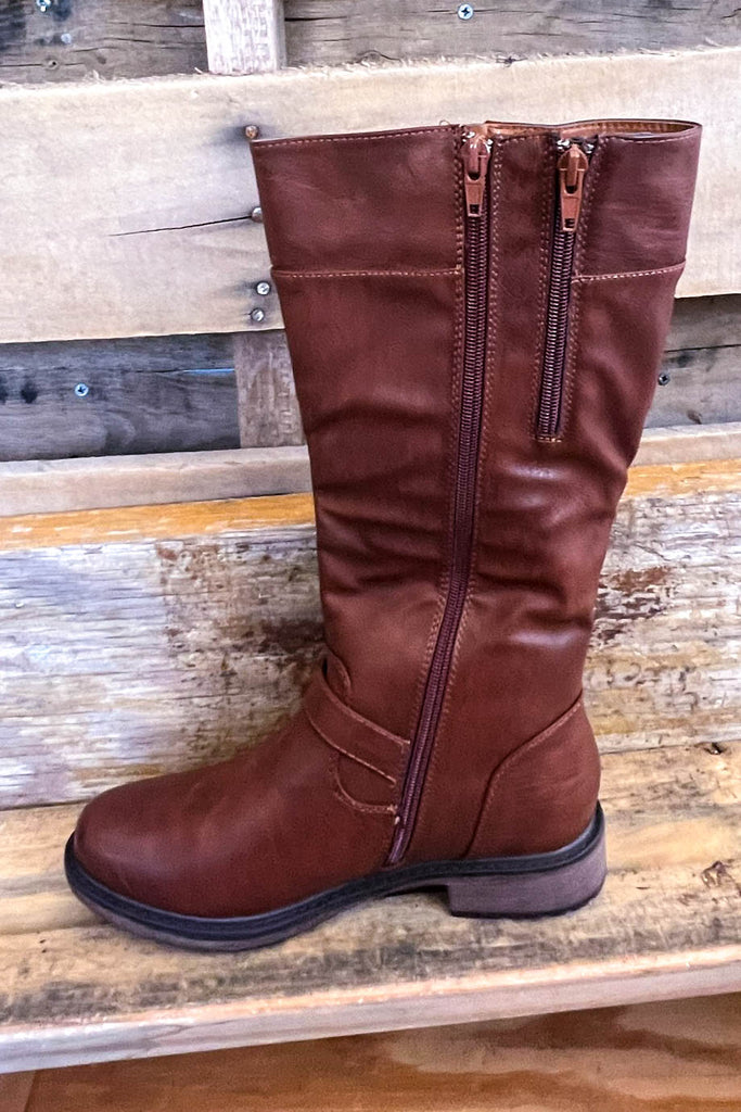 The Excursion Adjustable Calf Boots - Whiskey