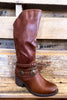 Pleasant Voyage Adjustable Calf Boots - Cognac - SALE (SIZE 8)