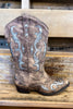 Empire Walk Cowboy Boots - Taupe/Silver - SALE