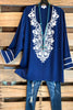 AHB EXCLUSIVE: Singing to My Soul Blouse - Navy - SALE