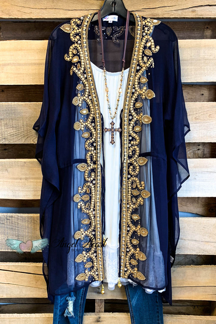 AHB EXCLUSIVE:  All That You Ever Dreamed Kimono - Navy -