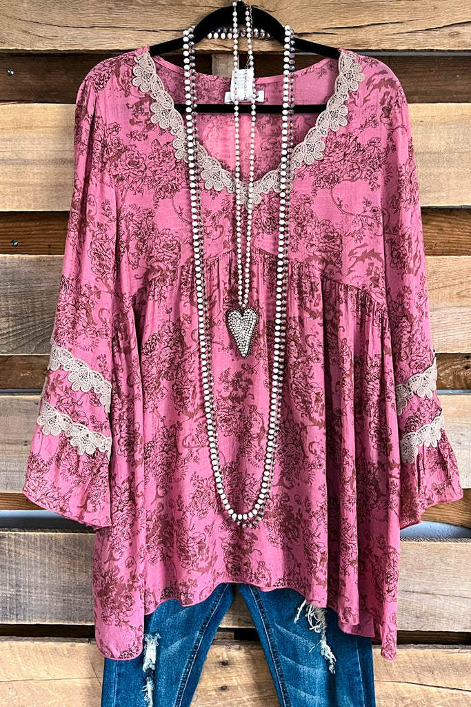 Always Choose Love Tunic - Mauve