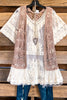 Valley Of Peace Vest - Mocha - 100% COTTON