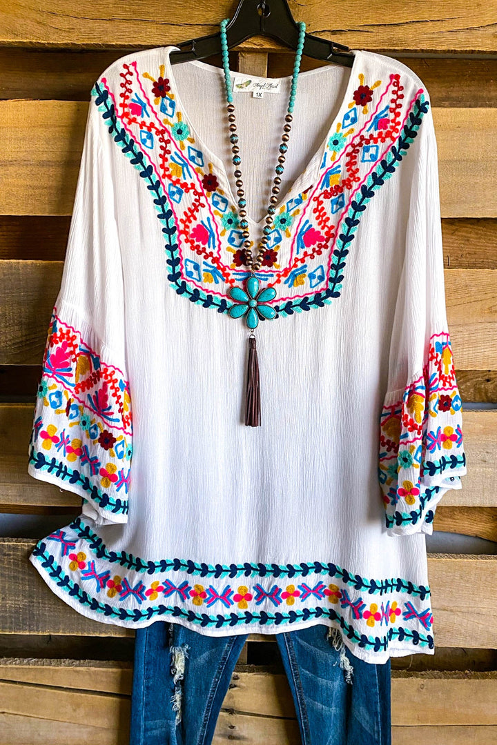 AHB EXCLUSIVE: Open Arms Tunic - White - SALE