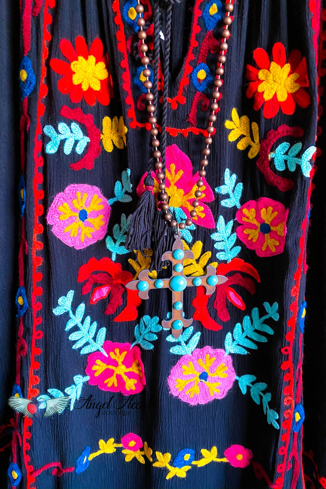 AHB EXCLUSIVE: Faith In Love Tunic - Black - SALE