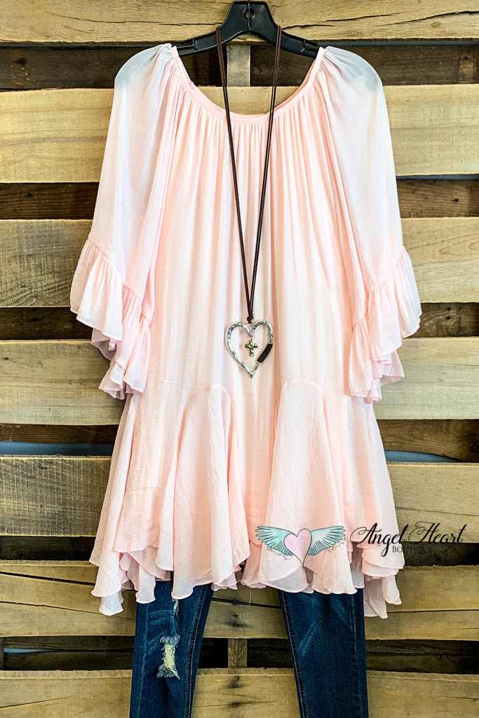 AHB EXCLUSIVE: The It Girl Oversized Loose Fitting Tunic - Light Pink