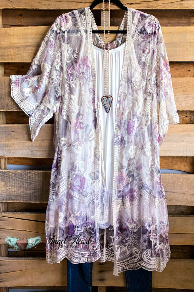 AHB EXCLUSIVE: More Than Just a Friend Lace Kimono - Rose