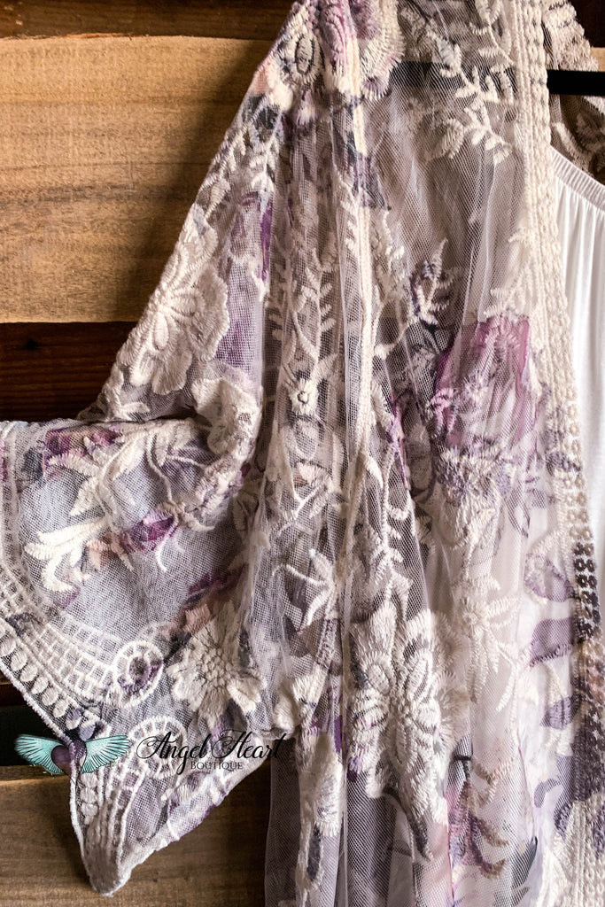 AHB EXCLUSIVE: More Than Just a Friend Lace Kimono - Rose