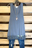 Extender: Slip on Tank/Tunic - Dark Silver