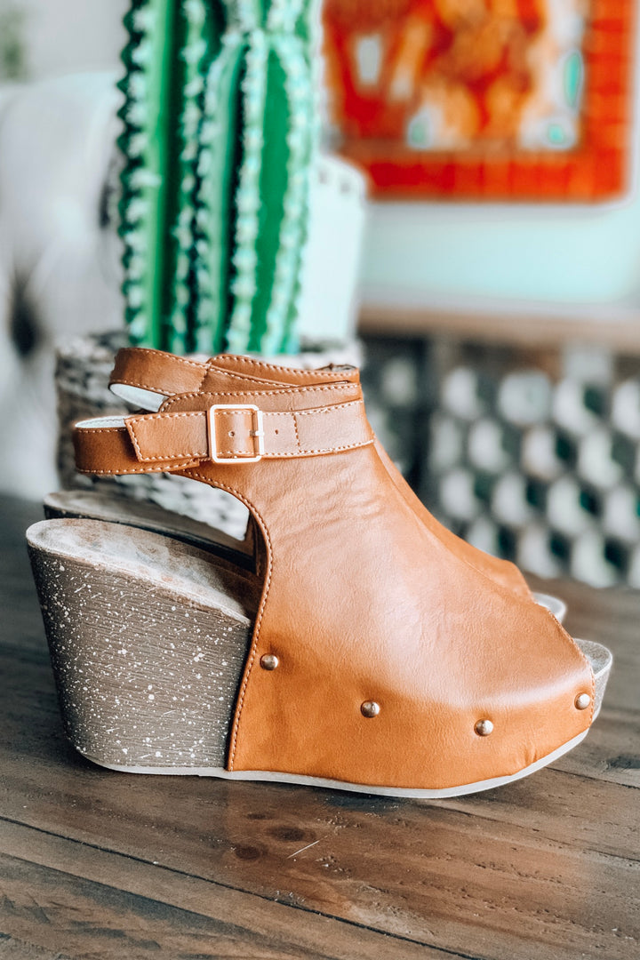 My Go To Wedge - Tan - SALE(Size  6.5)