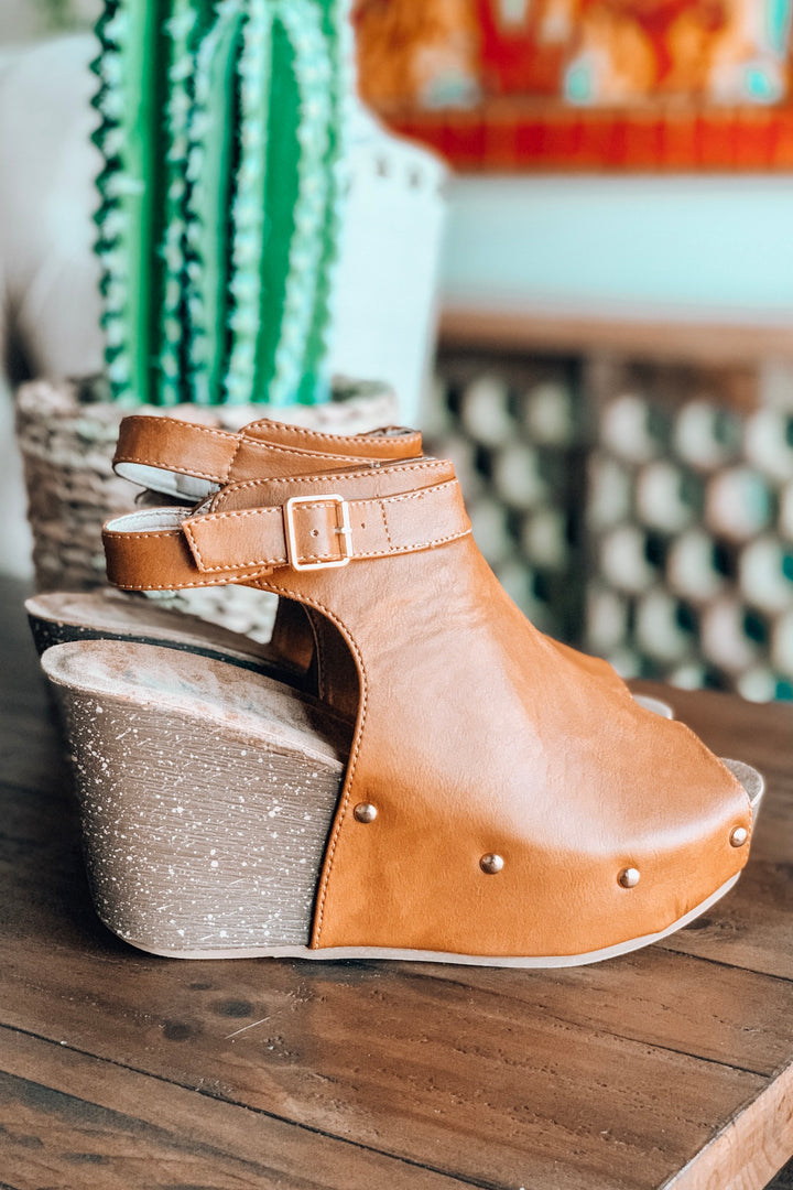 My Go To Wedge - Tan - SALE(Size  6.5)