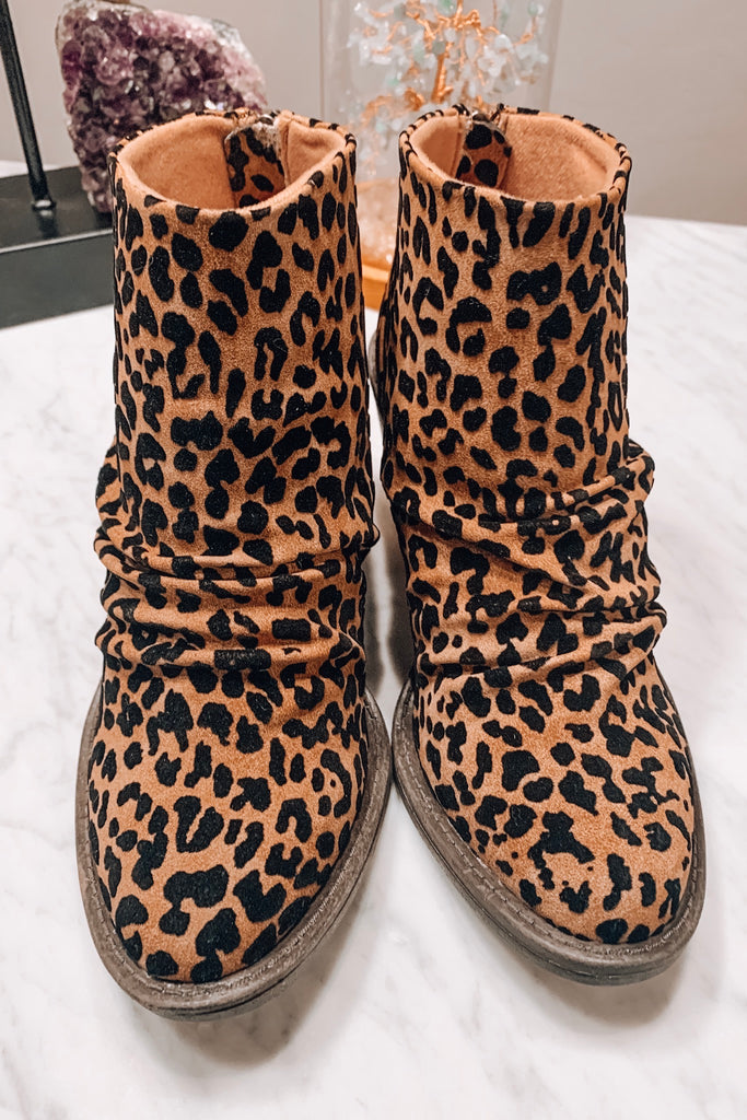 Leave Your Mark Booties - Leopard