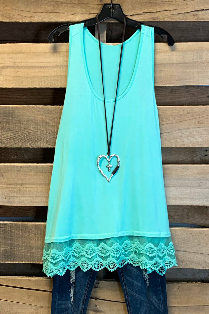 Extender: Slip on Tank/Tunic - Mint - SALE