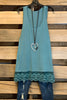Extender: Slip on Tank/Tunic - Antique Blue