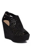 Black Wedged Heels - SALE