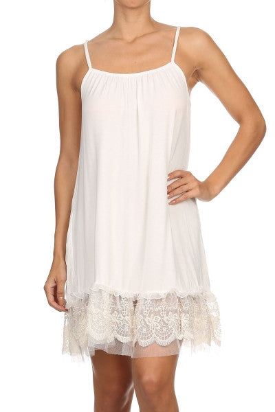 Slip On Dress - White [product type] - Angel Heart Boutique